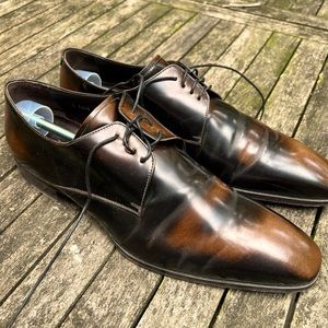 To Boot New York lace up dress shoes, black and brown